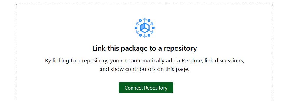 GHCR Connecting Package to Repository