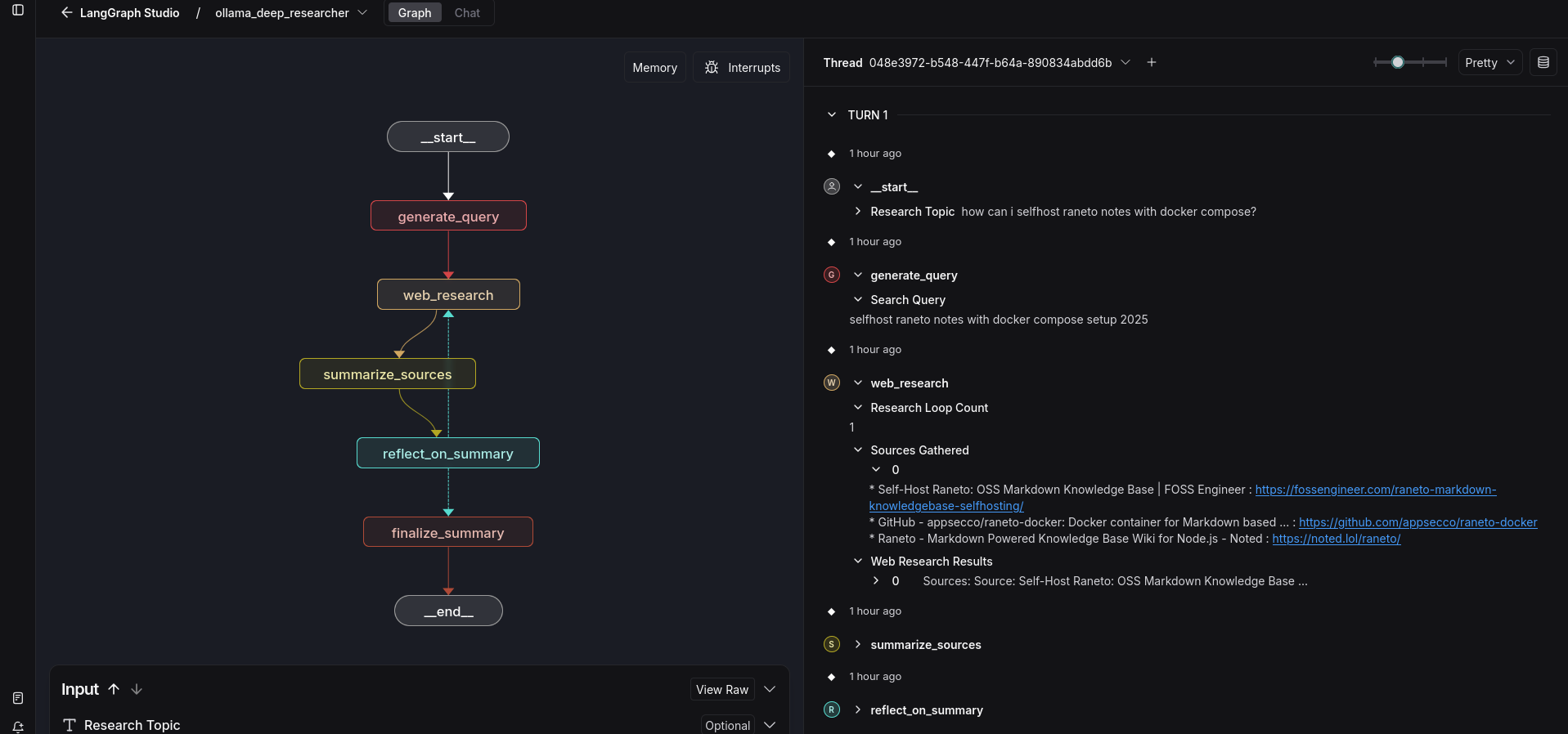 Local Deep Researcher - Web Query Step