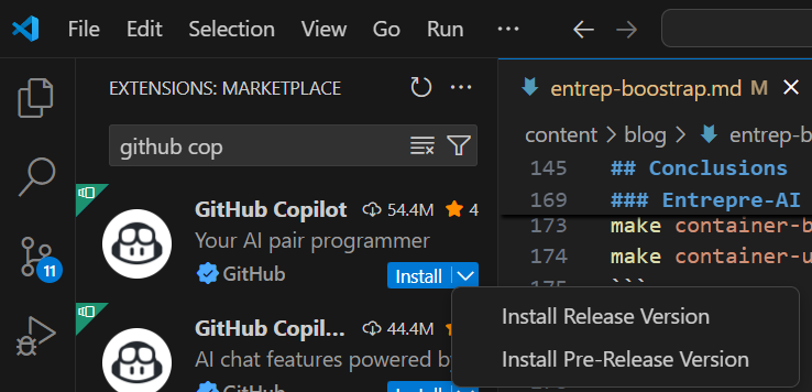 Use github copilot at least