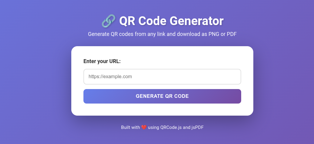 QR - PDF via CSR vibe coded with Claude 4.5