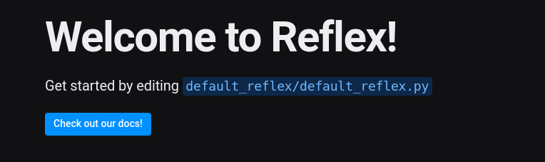 Reflex run
