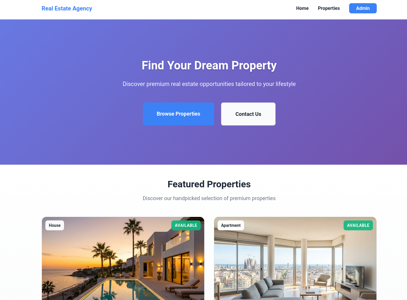 Vibe Coded Real Estate Agency - Landing x Astro