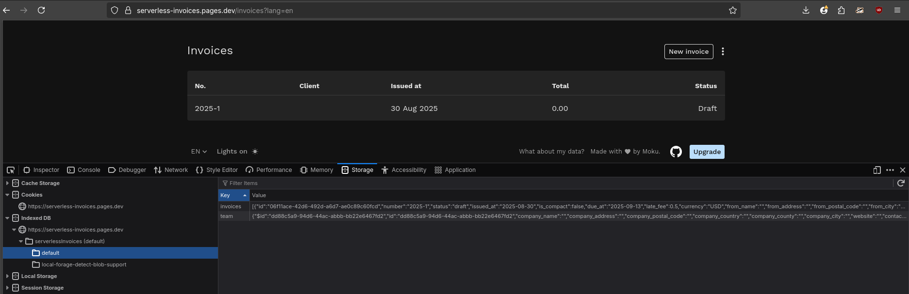 ServerLess-Invoices-SPA
