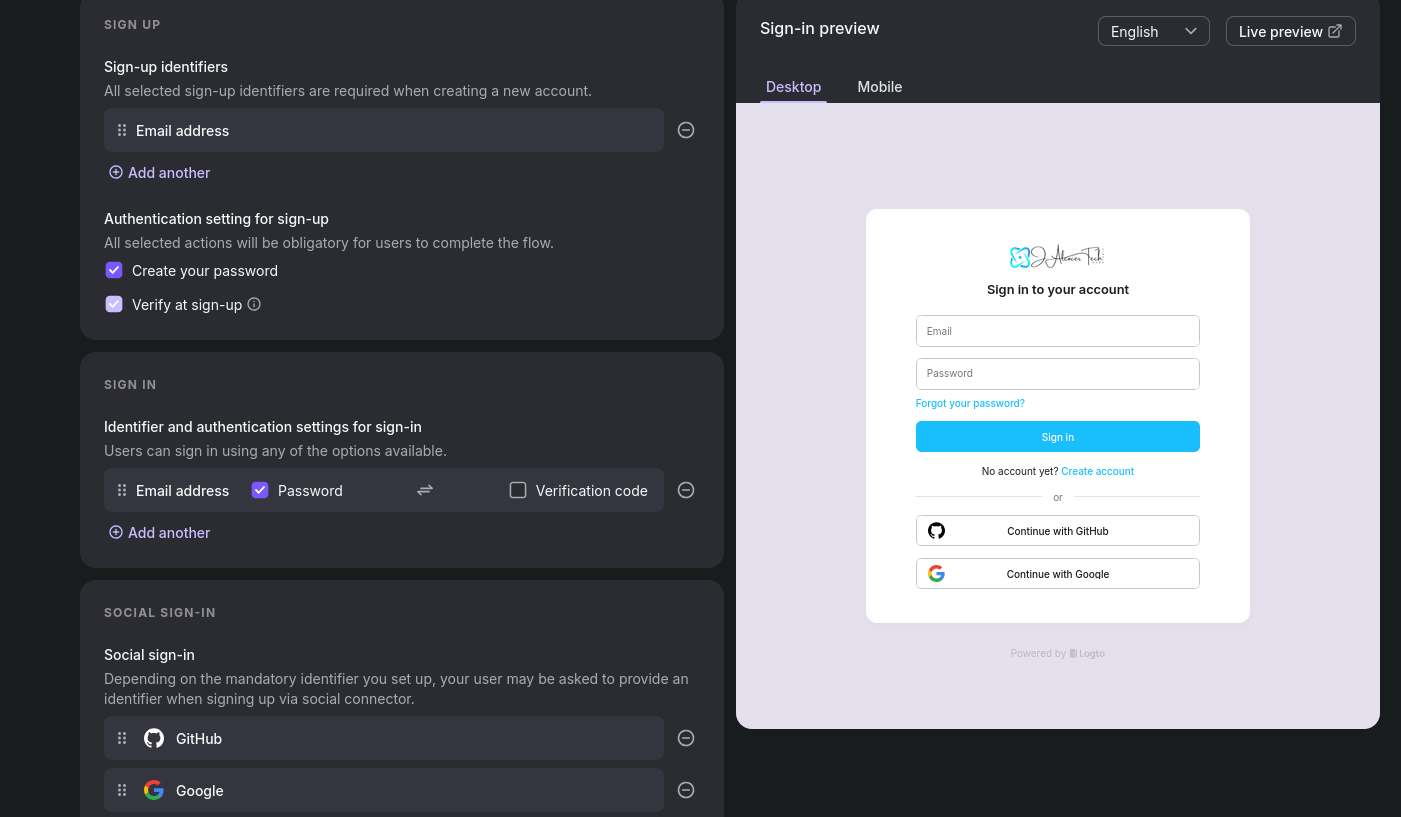 LogTo Email verification 