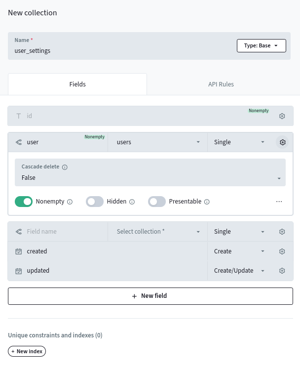 PB Collection UI