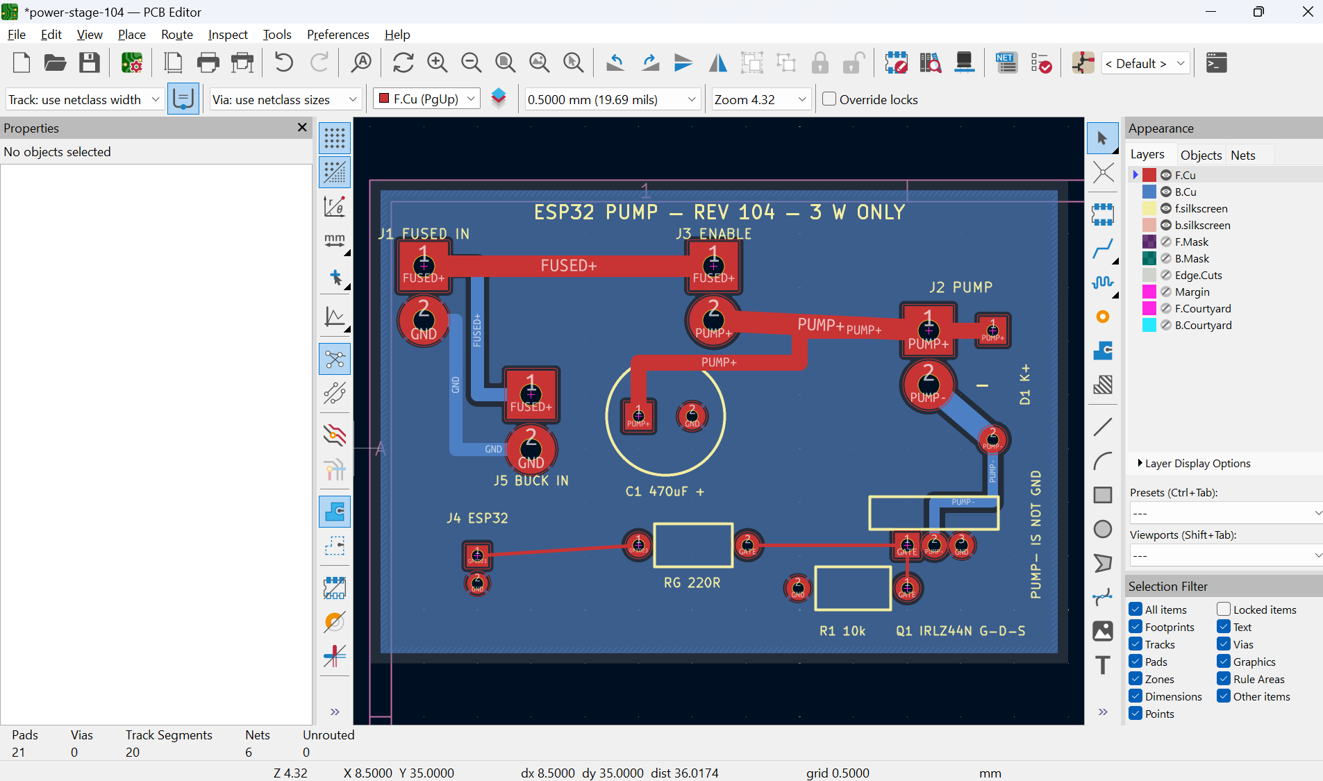 KICAD UI check