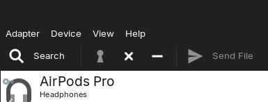 Airpods connected to bluetooth to Linux