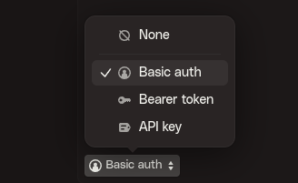 httpie sending auth payload
