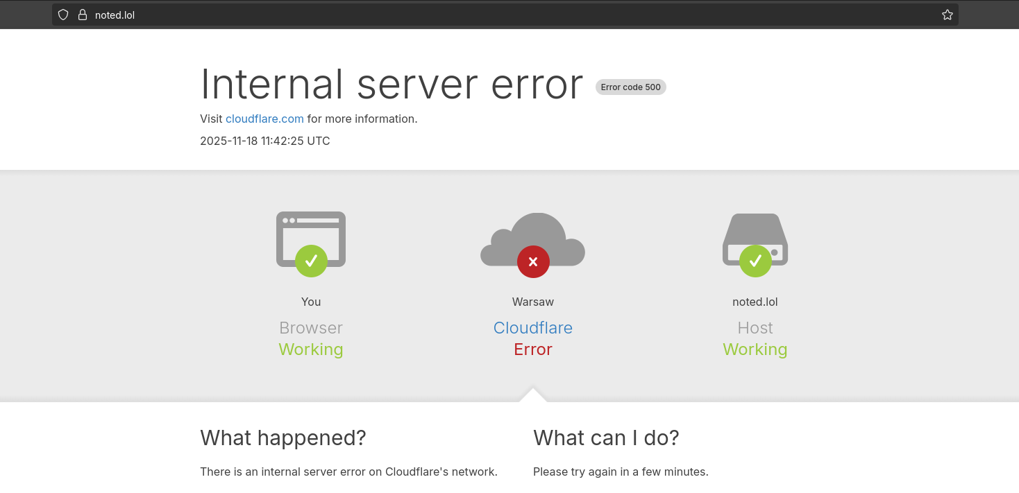 Cloudflare outage due to…sql aparently