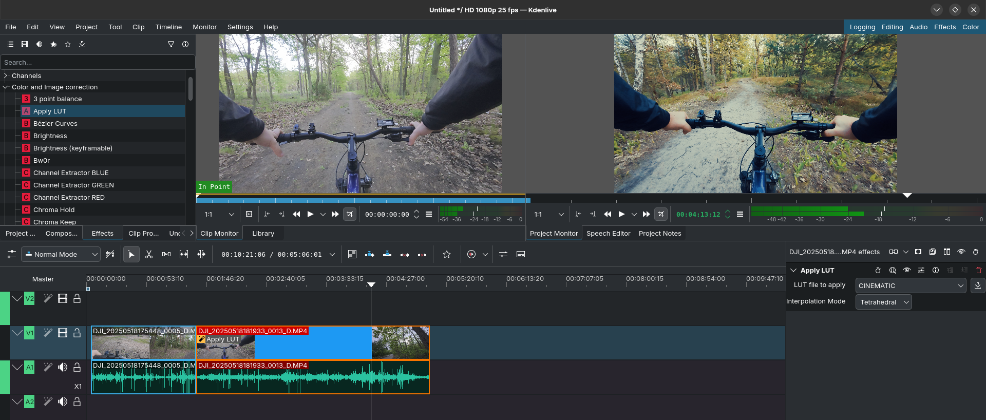 Applying KDENLIVE LUT