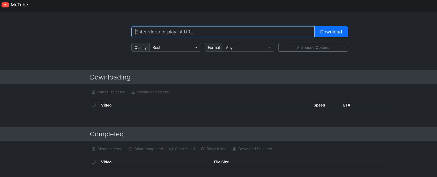 MeTube UI