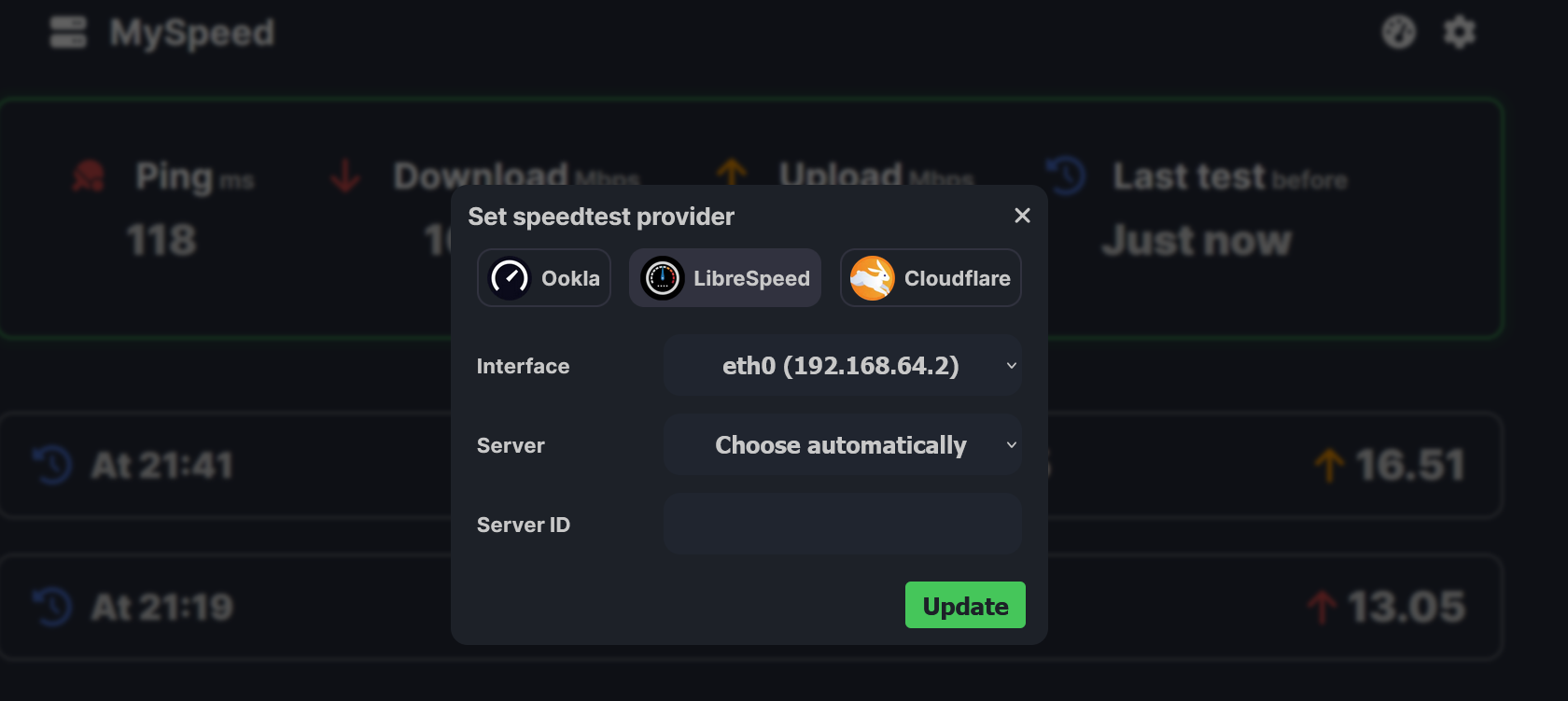 MySpeed Internet Speed Test