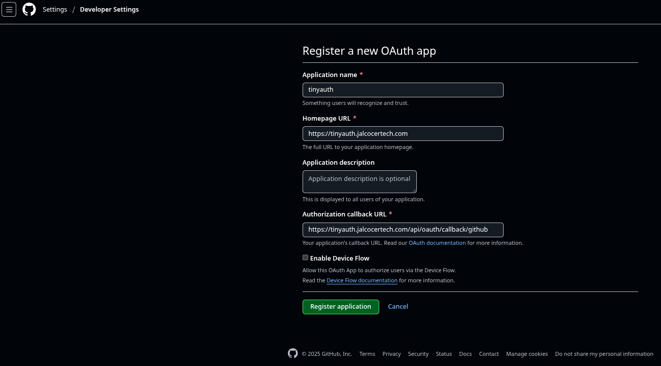 Github OAUTH