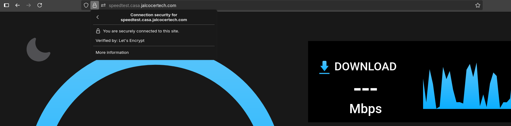 traefik working with openspeedtest with custom subdomain