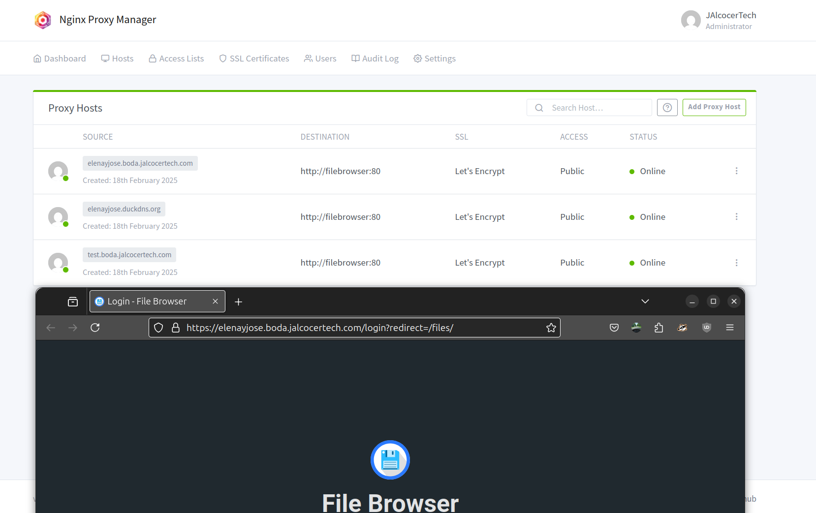 CName and A Record DNS CLoudflare with NGINX