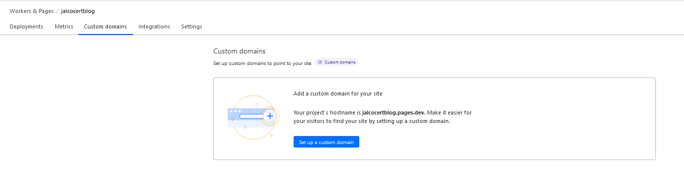 Custom Domain CF Pages