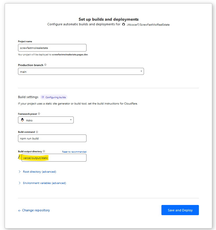 Cloudflare will build Astro for us