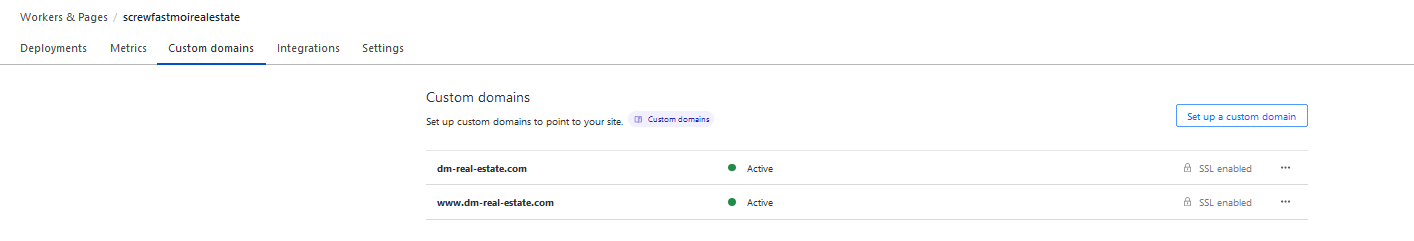 Cloudflare workers subdomain Setup